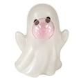 thumbnail image 3 of Halloween Bubble Blowing Ghost Resin Figurine, Cute Pink Bubble Ghost Tabletop Statue, Spooky Mini Ghost Decor for Farmhouse Mantel Window Shelf, 3 of 4