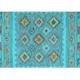 thumbnail image 1 of Ahgly Company Indoor Rectangle Southwestern Light Blue Country Area Rugs, 8' x 12', 1 of 4