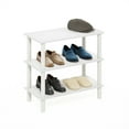 thumbnail image 2 of Furinno Turn-N-Tube White Shoe Rack, 3-Tier Shoe Organizer, Shoe Rack Storage with Freestanding Organizer, 11.7 x 23.6 x 21.9, for Closet Entryway, Office, Garage, Plain White/White, 2 of 6