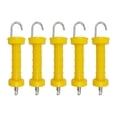 thumbnail image 1 of 5 manijas para portones de cercas eléctricas, manijas de resorte aisladas, fácil instalación Amarillo, 1 of 8