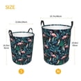thumbnail image 4 of Uemuo Flamingos And Birds Pattern Circular Laundry Hamper Basket with handles,Collapsible laundry basket,Large capacity laundry hamper,Laundry Organizer-, 4 of 8