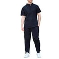 thumbnail image 2 of Ensemble Décontracté Mode Homme Confortable Manches Courtes Col Rabattu, 2 of 3