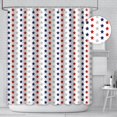 thumbnail image 2 of 4th of July Shower Curtain for Bathroom Decor Independence Day Patriotic Stars Red White and Blue Bath Curtains Sets with Hooks Waterproof Standard 72"x72", 2 of 6