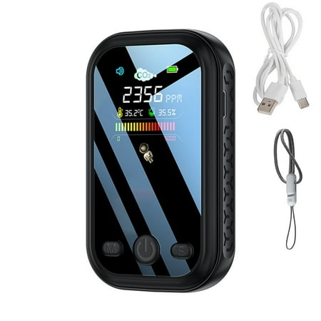 

Goodhd Multi-Function Mini CO2 Detector Air Quality Monitor Temperature Humidity tester