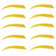thumbnail image 1 of 10 piezas de 5 pulgadas con forma de escudo, flecha de s artificiales de ala izquierda, tiro con arco amarillo kusrkot Tiro al arco, 1 of 8