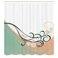 thumbnail image 2 of Ambesonne Spring Shower Curtain, Delicate Branches Floral Art, 69"Wx84"L, Pale Seafoam, 2 of 4