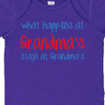thumbnail image 4 of Inktastic What Happens at Grandma's Boys or Girls Baby Bodysuit, 4 of 5