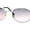 Silver - Black Pink, variant on Oval Round Hipster Retro Metal Rim Luxury Pimp Sunglasses Silver - Navy