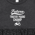 thumbnail image 4 of Inktastic Future Tractor Pulling Champ Girls Baby Dress, 4 of 5