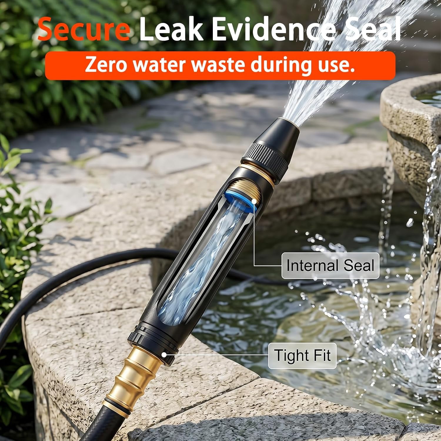 Lushbleu Car Wash Water Garden Hose, Home High-Pressure Car Wash Water Gun, 2026 New Car Wash Water Gun Garden Hose Sprayer for Watering Plants and Vegetables, and Car Washing