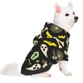 thumbnail image 2 of Fotbe cartoon Skull spider web Print Small Dog Sweater Hoodies Pet Grey Hooded Soft Fleece Sweatshirts with Pocket Fall Winter Puppy Cat Sweaters Warm Clothes-X-Large, 2 of 7