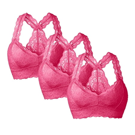

Mackneog Best Bras for Women New Women Plus Size Vest Crop Wire Free Bra Lingerie Sexy V Neck Underwear Lingerie S 3XL Polyester Push Up Bras for Women