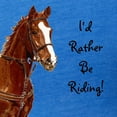 thumbnail image 3 of CafePress - Id Rather Be Riding! Horse T Shirt - Womens Football Shirt, 3 of 4