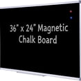 thumbnail image 4 of Magnetic Chalkboard & Magnet Board - 24" x 36" Rustic Wood Frame - Easy-Erase Stain-Resistant - Hanging Wall Chalkboard, 4 of 6