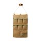 thumbnail image 2 of Linen Wall Hanging Storage Organizer 8 Pockets Multifunctional Hanging Wall Organizer Bag With Wooden Rod Space Saving Jute Wall Mount Storage Pouch, 2 of 6