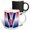 Multicolor, variant on 3drose, V 80 with Red White Blue Background Victory in Europe Day Design, 11oz Mug