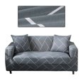 thumbnail image 3 of Smilepp Soft Elastic Universal Sofa Cover Breathable Wear-resistant Printed Slipcover Protector 2 Persons Type 2, 3 of 8