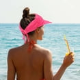 thumbnail image 4 of Spencer Womens Sun Visor Hats Wide Brim Beach Hats UV Protection Outdoor Sports Traveling Hiking Fishing Caps, Gray, 4 of 10
