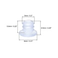 thumbnail image 2 of Unique Bargains 5mm Thread Diameter Silicone Soft Stem Bumpers for Glass Table Cabinet 100 Pack, 2 of 3