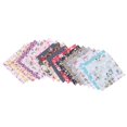 thumbnail image 2 of Fabric Patchwork Craft Cotton Material Batiks Mixed Squares Bundle, 10 x 10cm, 50-Pack,50 x DIY handmade patchwork Cloth(random style),Color random, 2 of 8
