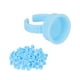 thumbnail image 5 of 100 piezas de pegamento para extensiones de pestañas, anillos desechables de tipo abierto, soportes para tinta de tatuaje, vasos azules, 5 of 14