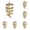 A 6PCS, variant on Cuttlefish Bones, Parrot Cewing Cuttlefish Bones Grinding Cuttlefish Feed Calcium Stone Parrot Teeth Grinding Cuttlefish Bones For Birds With Bells