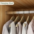 thumbnail image 3 of Armoire Wardrobe Closet with 3 Doors, 71" High Bedroom Wardrobe Closet with Mirror 3 Closet Drawers, Tall Cabinet Closet Wardrobe for Bedroom with Hanging Rod, Armoires and Wardrobes,Wooden, 3 of 9