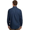 thumbnail image 3 of Port & Company Long Sleeve Denim Shirt, Ink Blue S, 3 of 6