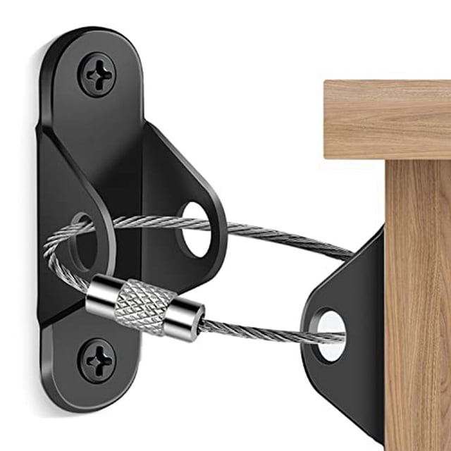 Ancre de Meuble (de 10) Anti-Basculement, pour Meuble Commode Mur Ancre de Sécurité Fixation Murale