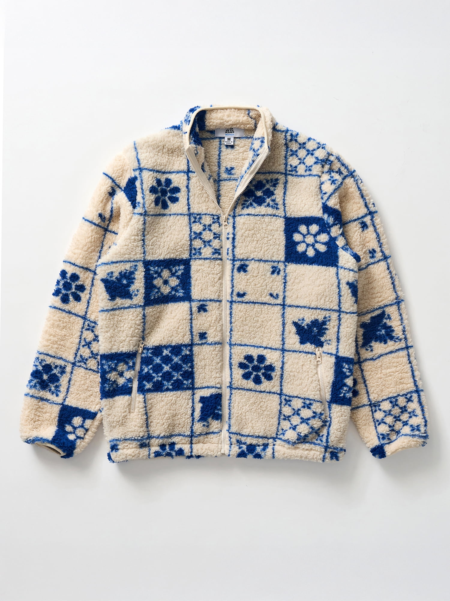Hija De Tu Madre, Unisex Graphic Zip-Up Jacket, Azulejo, Sizes XS-3XL