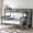 Gray, variant on DRNANLIT Twin-Over-Full Bunk Bed w/ Staircase Storage & Guard Rail, Gray