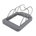 thumbnail image 1 of Pot Lid Organizer Plastic U Shaped Cooking Top Cover Storage Rack For Home Kitchen Pot Lid Rack, 1 of 8