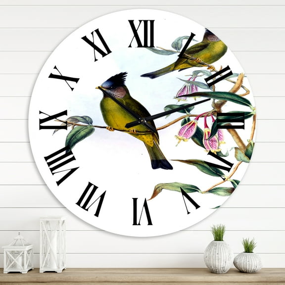 Designart 1 in Quartz Farmhouse Wall Clock