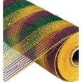 thumbnail image 3 of 10" Wide Poly Deco Plastic Mesh Deluxe Thin Stripe Mardi Gras 10 Yards RE1317C5 Waterproof, Durable and Reusable, 3 of 3