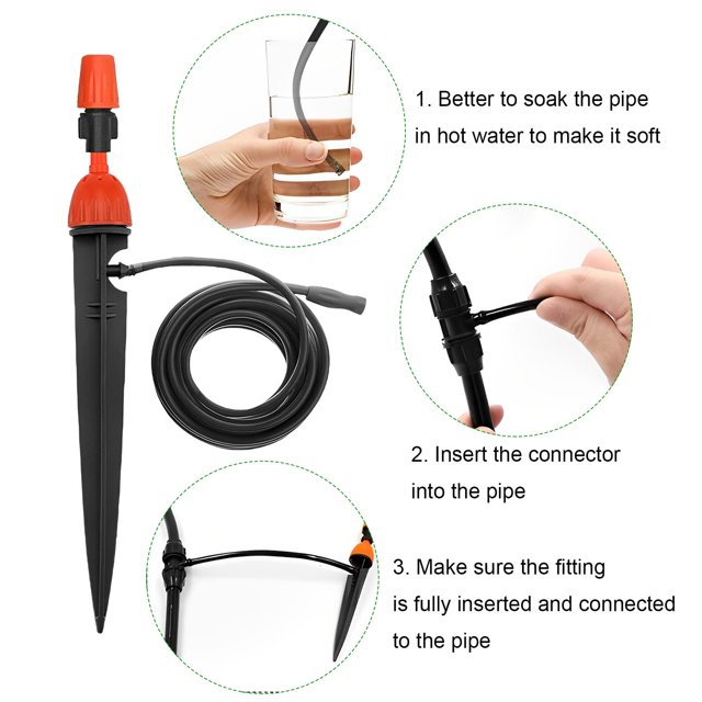 Advancent 10 piezas de rociador de riego de jardín accesorio de invernadero boquilla de riego Universal rociador parte componentes de riego Suministros de limpieza para el hogar