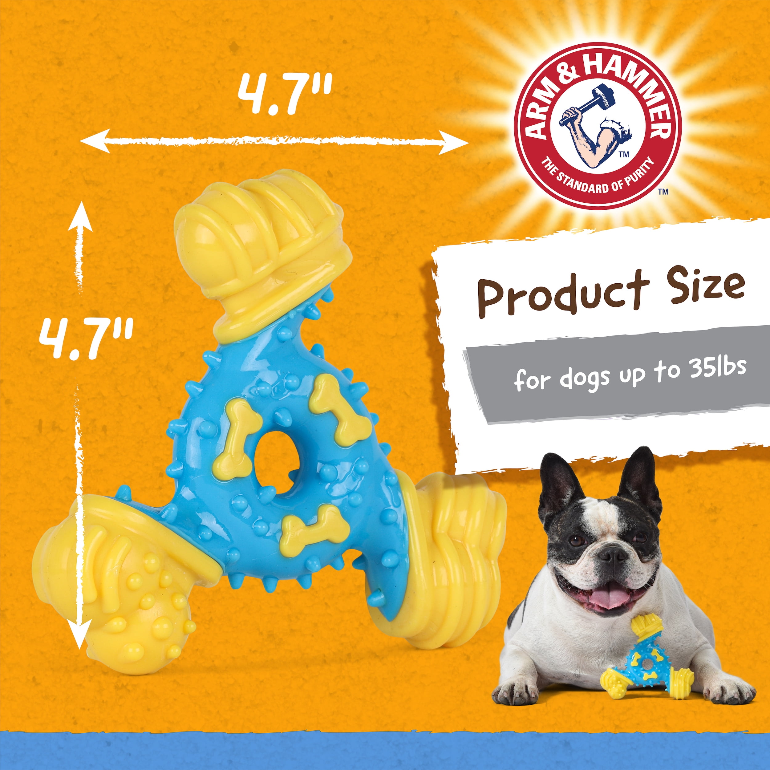 Arm & Hammer Nubbies TriOBone Durable Dental Dog Chew Toy