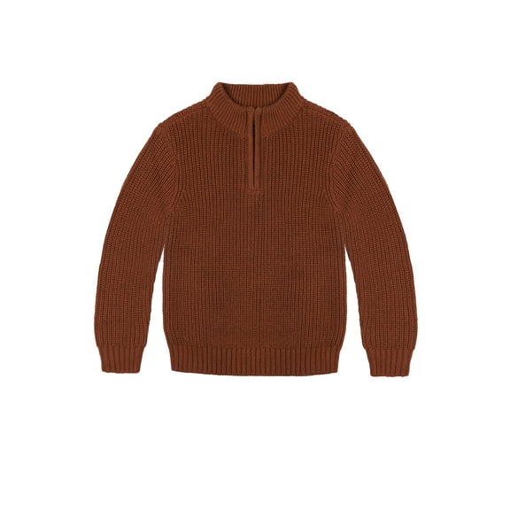 Wonder Nation Toddler Boys Quarter Zip Sweater, Sizes 12M-5T