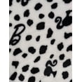 thumbnail image 5 of Barbie Big Girls' Half-Zip Fleece Pullover Sweatshirt Tusk White Pink, 5 of 5