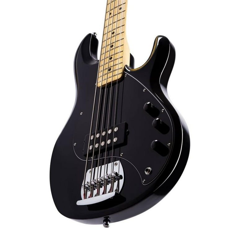 Sterling by Music Man StingRay Ray5 5-String Bass Guitar, Black 