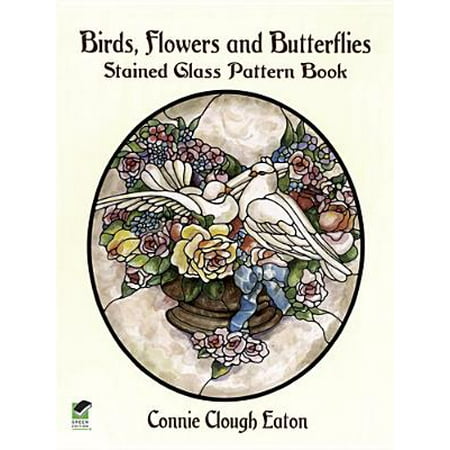 - Birds, Flowers and Butterflies Stained Glass Pattern Book