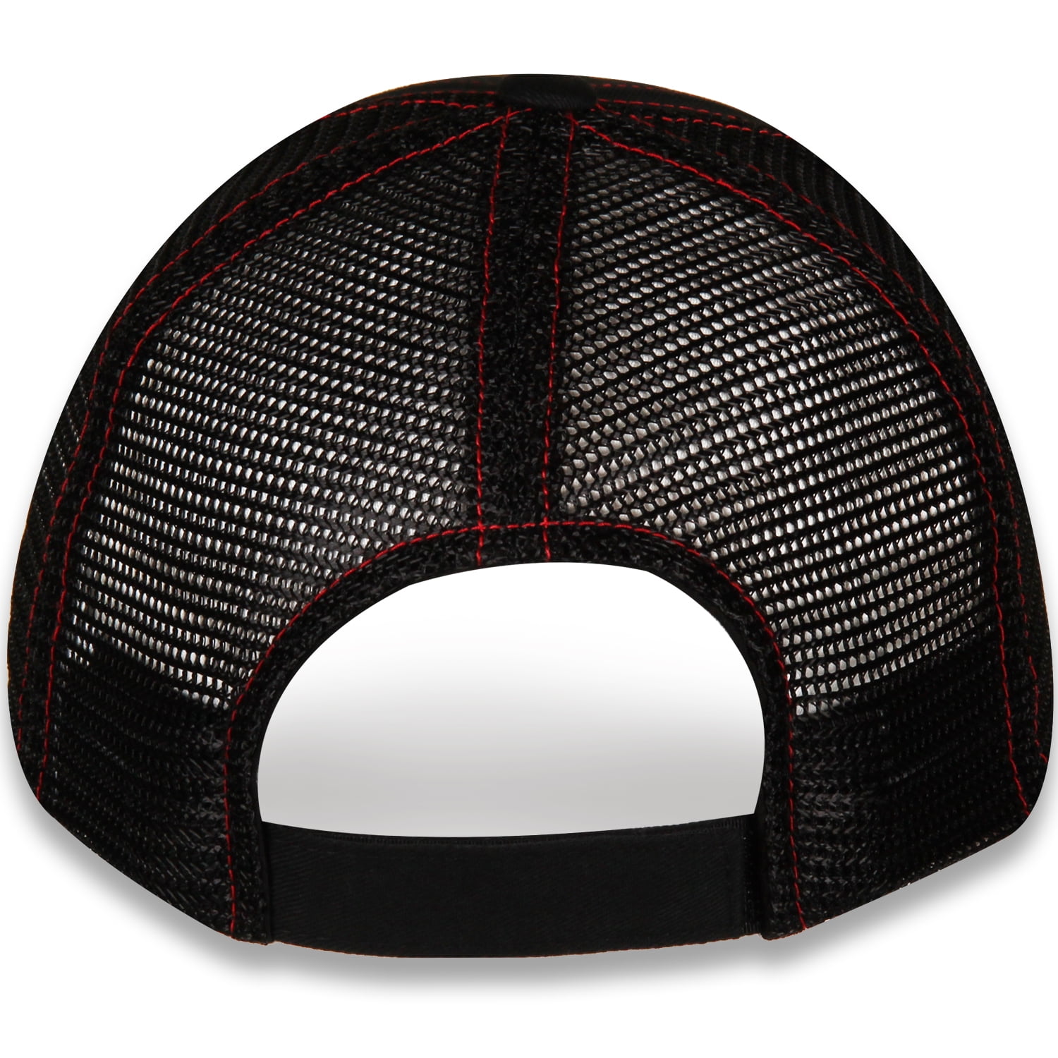 Ford Mustang Red and Black Mesh Hat
