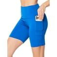 thumbnail image 4 of 3-Pack Biker Shorts for Women with Pocket Body Contour Bike Short for Workout Yoga Running, 4 of 6