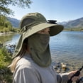 thumbnail image 4 of Solar Fan Hat with Wide Brim, Rechargeable Cooling Sun Hat for Outdoor Fishing Hiking, UV Protection Summer Cap for Men Women Khaki, 4 of 5