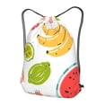 thumbnail image 3 of XMXT Unisex Drawstring Backpack for Women Men, Colorful Fruit Hand Painting Waterproof Gym Bag String Bags for Shopping Sport Travel, m, 3 of 8
