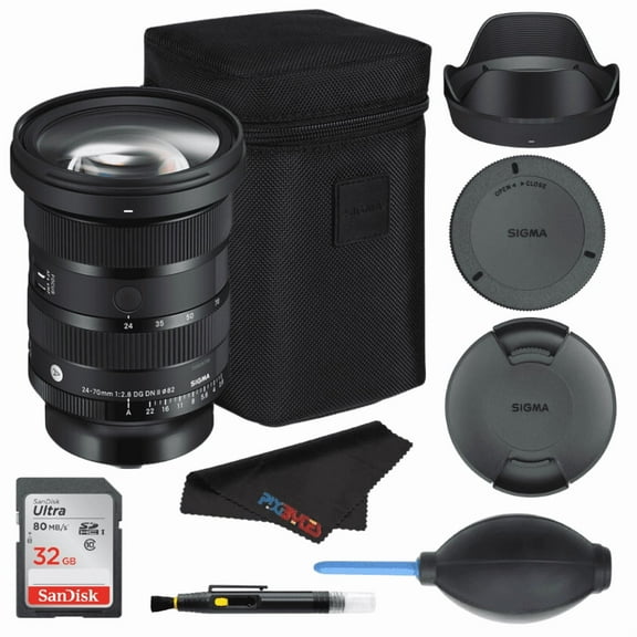 Sigma 24-70mm F2.8 DG DN II | A for Sony E with PixiBytes Basic Bundle