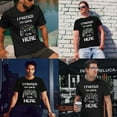 thumbnail image 3 of Greenyef Graphics I Paused My Game to Be Here Video Gamer Gift for Men Teenagers Gaming Funny Graphic T-Shirt Style-16 (Black, Medium), 3 of 6