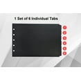 thumbnail image 5 of Landscape Plastic Black Index Tabs - 6 per set, 5 of 6