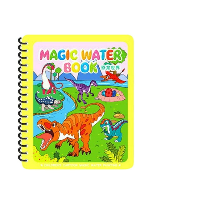Fiudx Juego de Pintura Al Agua, Grafiti Reutilizable, Bolígrafo de Agua Fácil de Usar, Actividad Divertida para La Concentración, Aprendizaje Creativo, Ideal para Jardín de Infantes, Incluye Pincel y