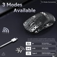thumbnail image 6 of ATTACK SHARK X6 49g SUPERLIGHT Mouse with Magnetic Charging Dock, PixArt PAW3395 Gaming Sensor, BT/2.4G Wireless/Wired Gaming Mouse with Tape, 26000 DPI, X3 Upgrade Mice for Win11/Xbox/PS/Mac (Black), 6 of 10