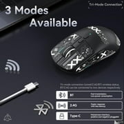 ATTACK SHARK X6 Optical USB Wireless Gaming Mouse, Black Pro